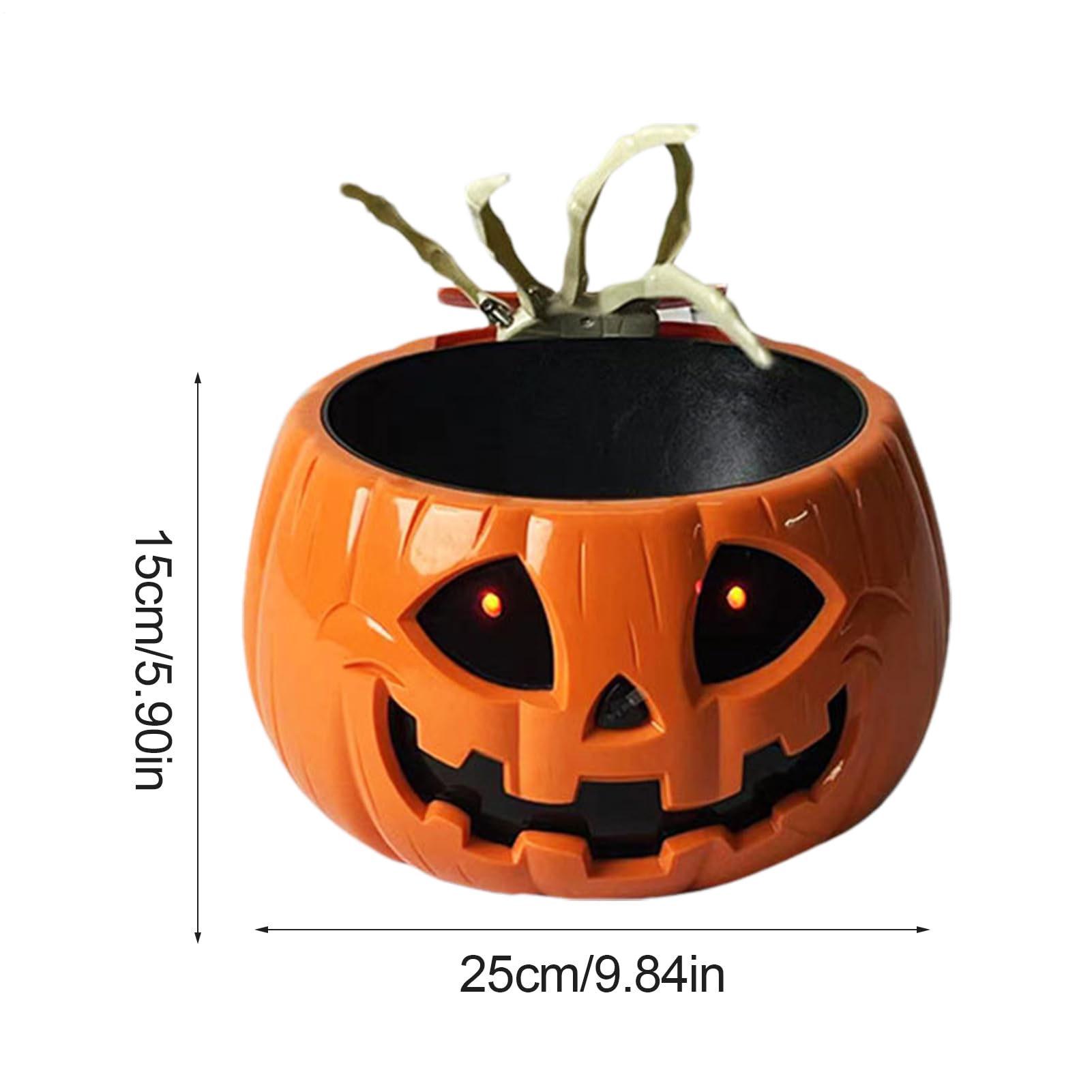 Contenitore Caramelle Halloween Elettrica A Forma Di Con Mano Scheletrica | Ciotole Da Portata Per Feste Per Portico Giardino Casa Aula Festa Compleanno Casa Stregata E Riunioni