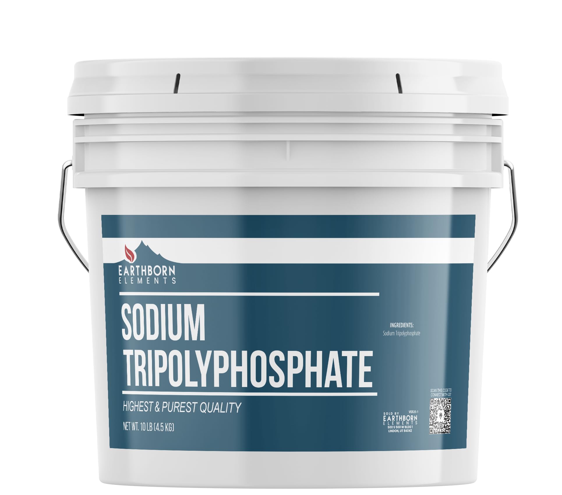 Sodium Tripolyphosphate, 1 Gallon Bucket (10 LBS) , Powerful Cleaning Agent, Water Softener, Laundry Additive, Resealable Bucket