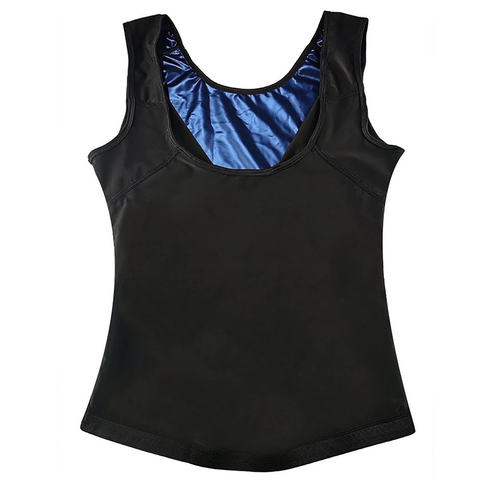 G&F Damska kamizelka dresowa do sauny Trener talii Trener Tank Top Body Shaper Polimer wyszczuplający Bielizna modelująca (kolor: Czarny, rozmiar: L/XL)
