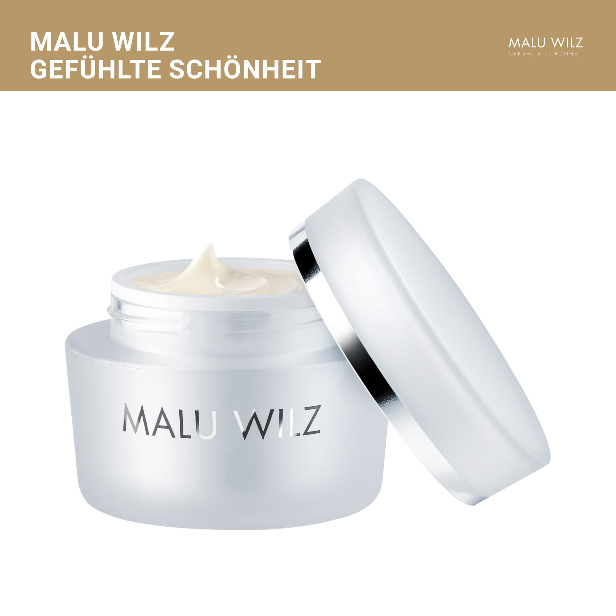 Malu Wilz Caviar Gold Recharging Cream 50ml I Gesichtscreme Damen I Pflegende, feuchtigkeitsspendende Anti Falten Creme I Verlangsamt die Hautalterung