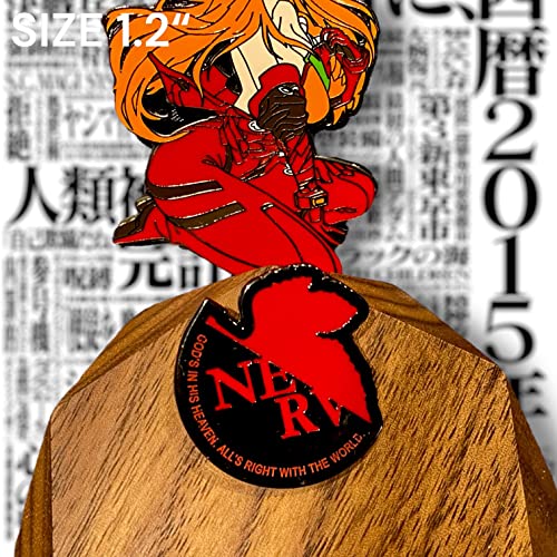Image of Evangelion Enamel Pins - Asuka, Rei