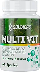 Soldiers Nutrition, Multivitamínico 60 Caps - 5 Minerais - 13 Vitaminas - Soldiers Nutrition