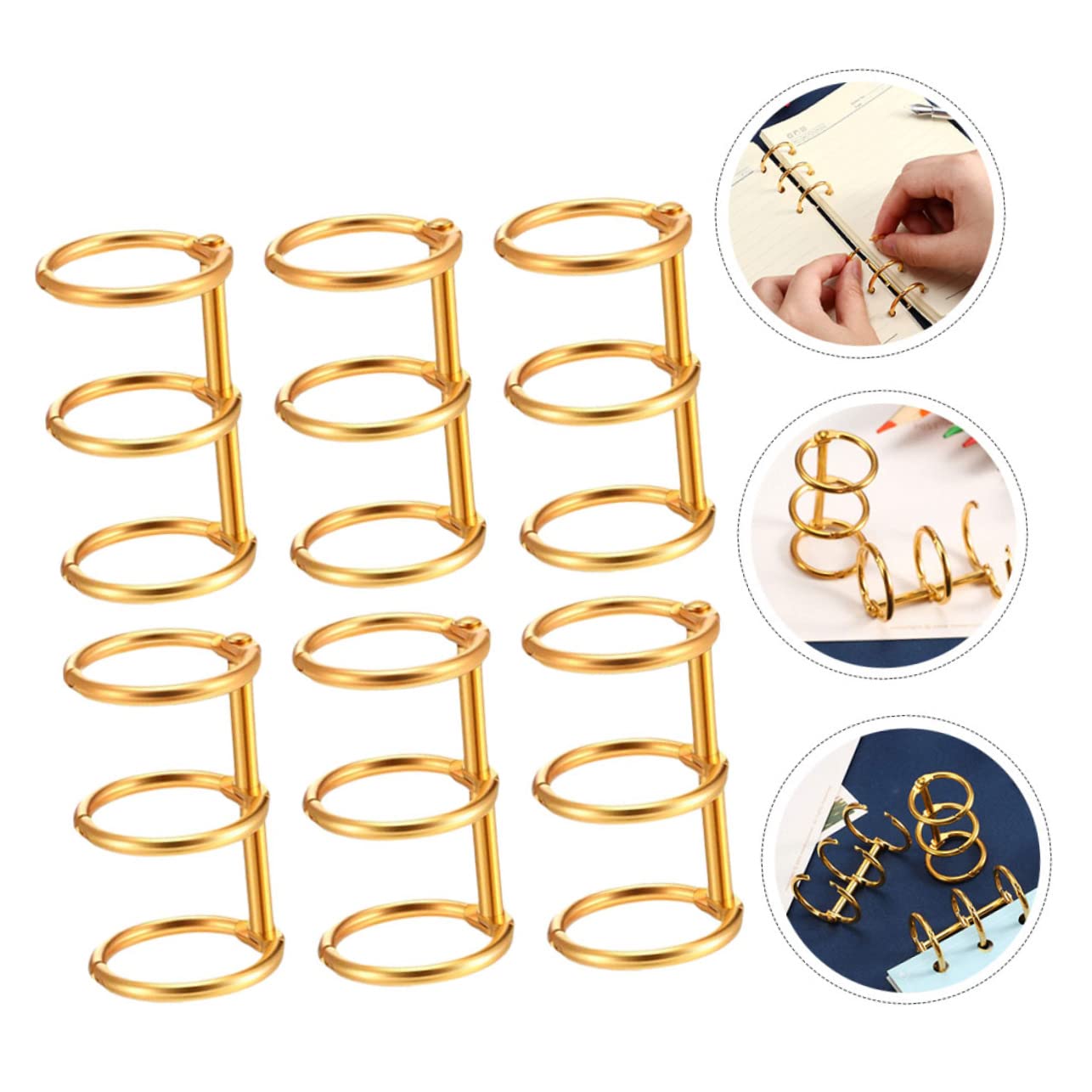 Lot De 100 Anneaux De Reliure Métalliques Kigniote - 20 Mm Et 25 Mm + 1 Perforatrice - Pour Scrapbooking, Organisation