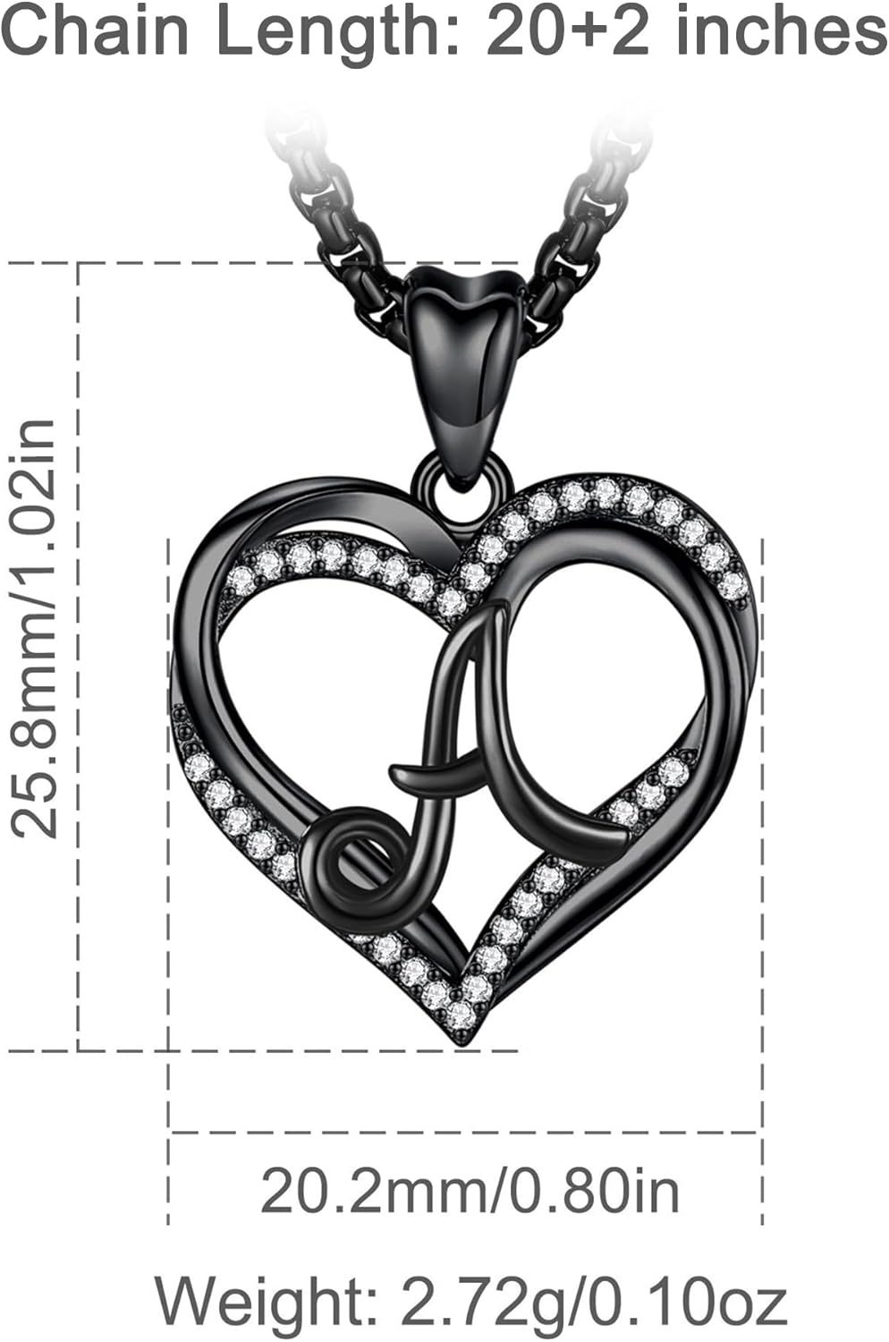 INFUSEU Unique Initial Necklaces for Women Girls Small Heart Letter Jewelry, Meaningful Personalized Gifts - Image 6