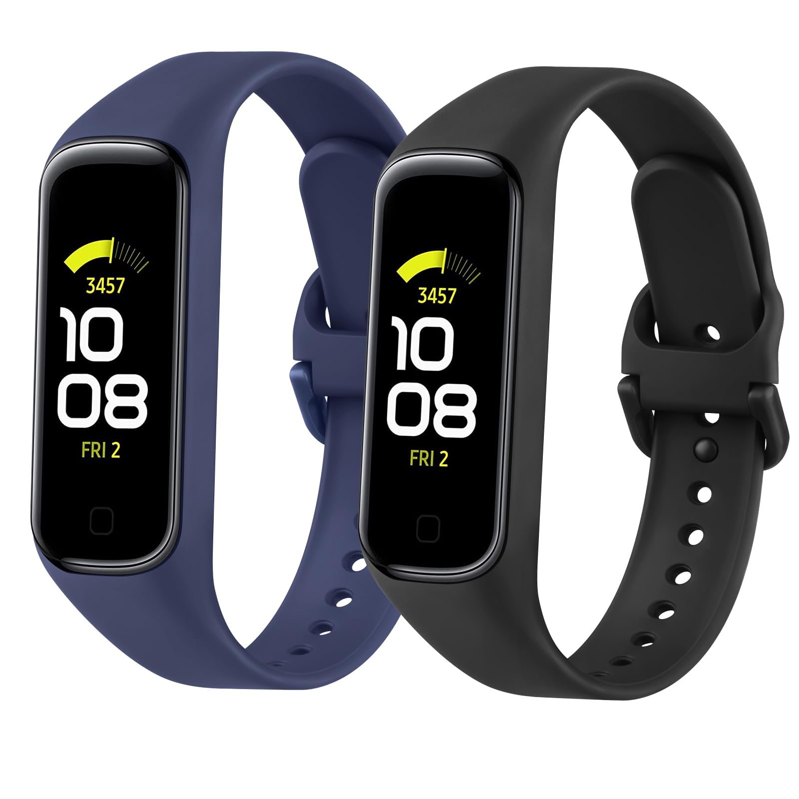 Silicone Strap for Samsung Galaxy Fit Watch Straps,2 Pack Breathable  Replacement Wristband Samsung Fit