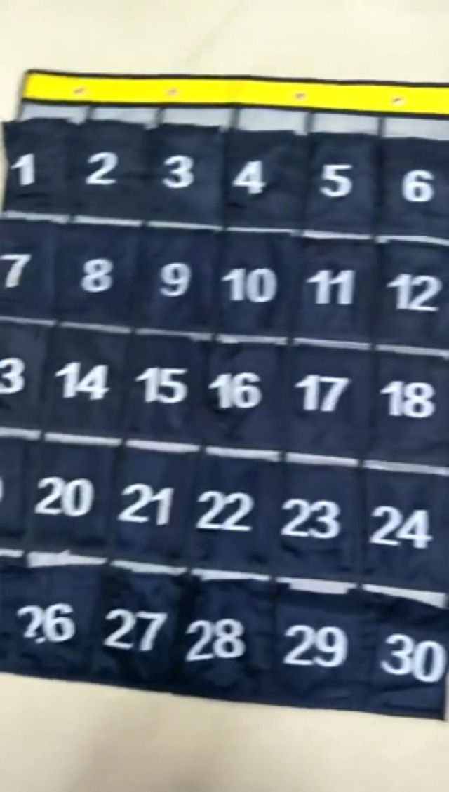 Tableau De Poche Numéroté 24 Poches - Organiseur Mural Pour Téléphones, Calculatrices, Salle De Classe, Bureau