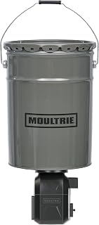 Moultrie 40lb Directional Hanging Deer Feeder with Bluetooth App - Metal Hopper for Precise Deer & Fish Feeding