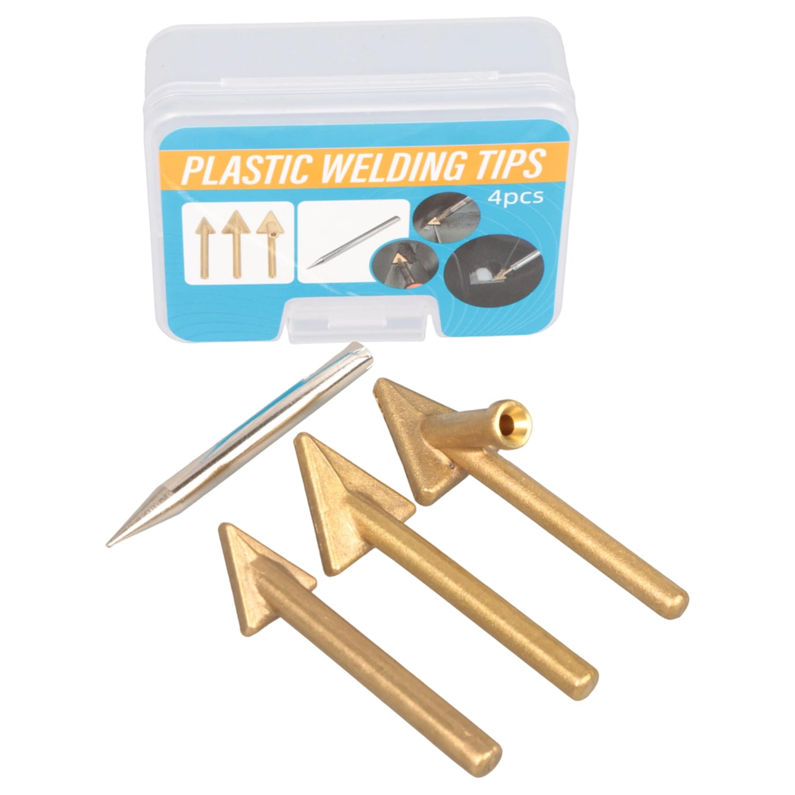 RGYBAO 2 Ergonomic Copper Soldering Iron Tip for Auto Plastices Restoration and Leather Crafting Adjustments Bumper