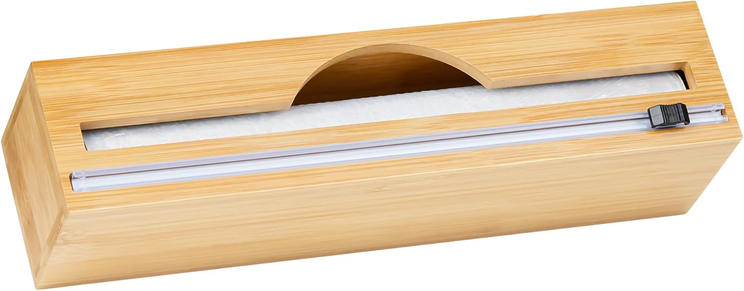 Buy Ziplock Bag Organizer, Wrap Dispenser with Cutter, Plastic Wrap