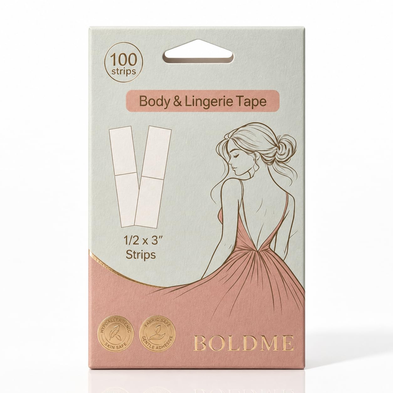 Fashion Tape for Women, Double-Sided Body and Clothing Tape, 100pcs