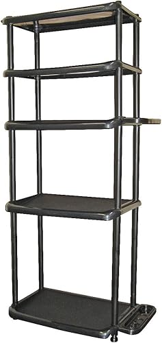 like-it Shoe Storage Shoe Rack, Long, 5 Tiers, Width 22.0 x Depth 12.2 x Height 48.0 inches (56 x 31 x 122.5 cm), Black, Made in Japan