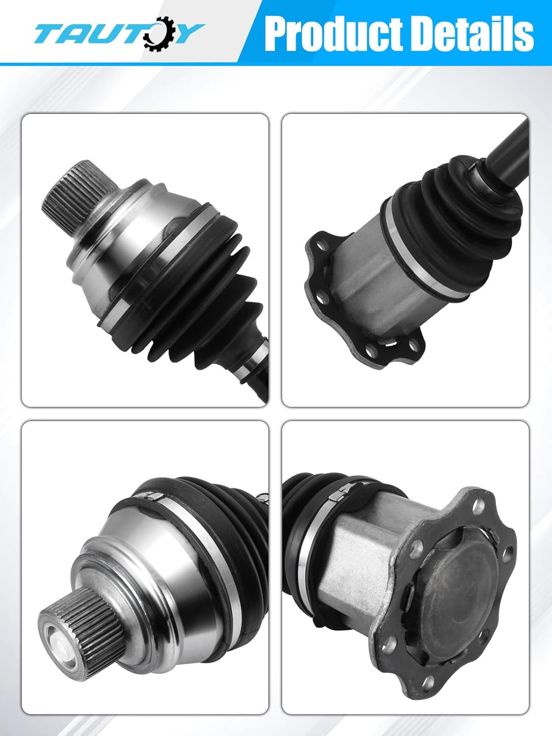 4G0407271F CV Axle Shaft Assembly 1 PCS For Audi A6 A7 A8 2016,A6 A7 A8 Quattro 2012-2018,Q5 2009-2015,S6 S7 S8 2013-2018,RS7 2014-2018,Driver or Passenger Side, 8R0407271G 667451 NCV23014