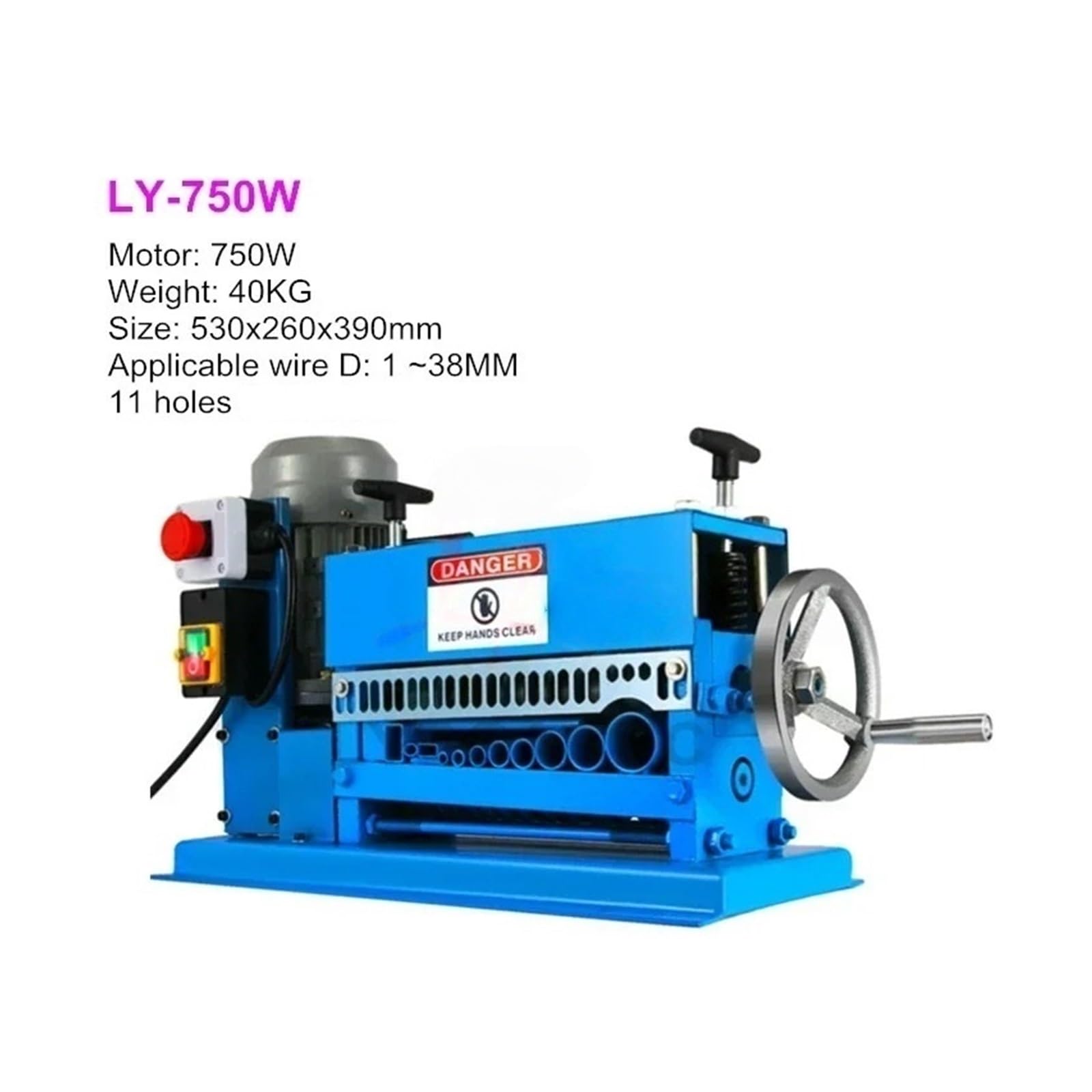 Pelacables eléctrico LY370/750W, 1-38 mm(LY-750W)
