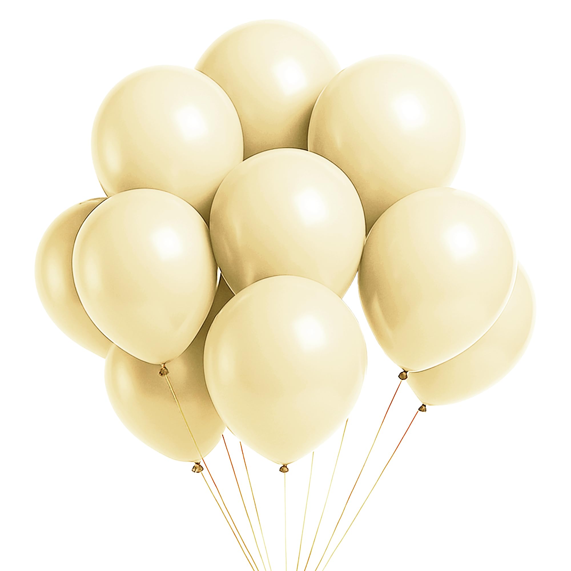 WedDecor 500pcs Ivory Latex Balloon 10" Large Helium Grade Balloons Birthday Balloons for Kids Party Anniversary, Wedding Decoration Event Supplies Accessories โ image 1