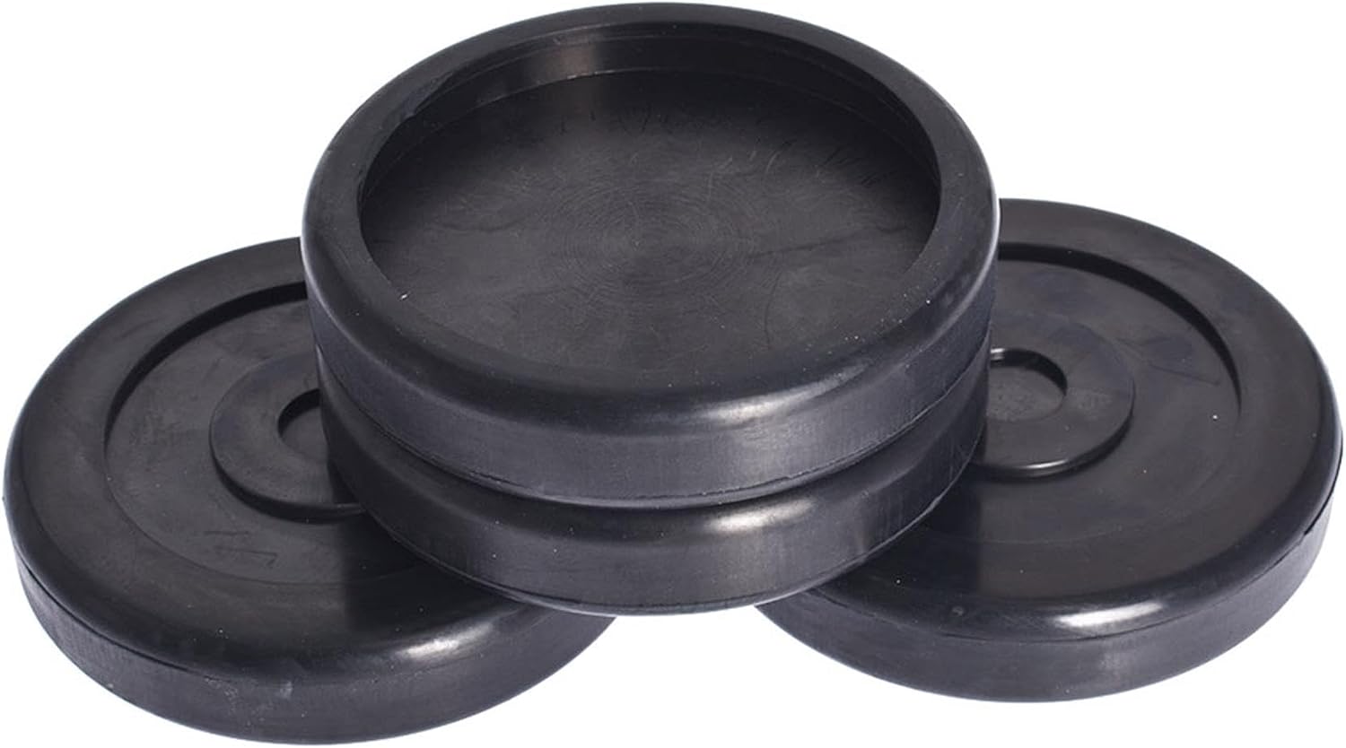 WFLNHB Round Rubber Arm Pads Replacement for BendPak Lift Danmar Lift Set of 4 Black