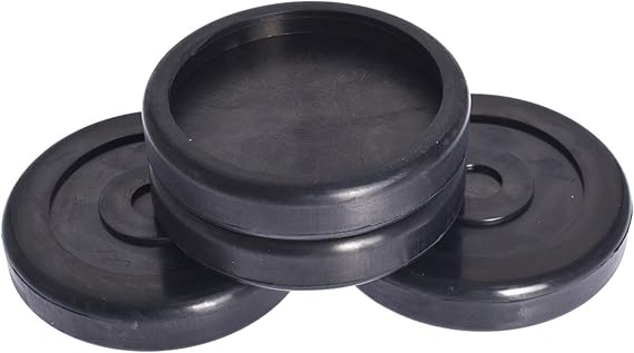 WFLNHB Round Rubber Arm Pads Replacement for BendPak Lift Danmar Lift Set of 4 Black