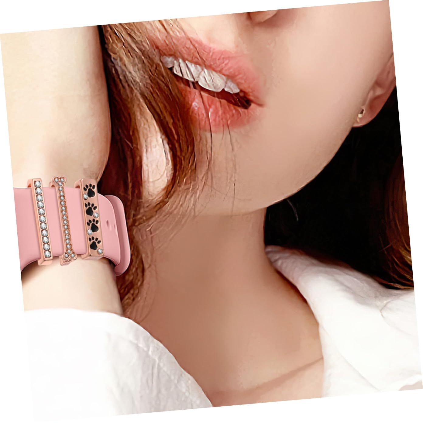 Gatuida Breloques Décoratives Charmes et Clous Simples 10 Pcs en Métal Accessoires Uniques pour Personnaliser et Embellir Votre Bracelet pour Bracelet de Montre Connectée