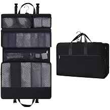 ECOHUB Hanging Travel Closet Portable Luggage Organizer Carry-on Packing Bag,Black