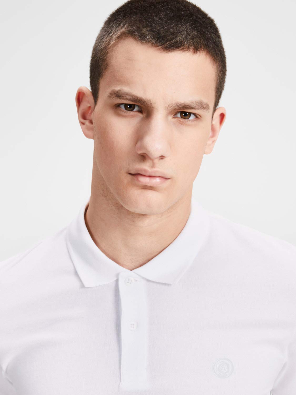 JACK & JONES 12171776 Lot de 3 polos slim fit à manches courtes pour homme, noir, blanc, bleu, gris, XS, S, M, L, XL, XXL