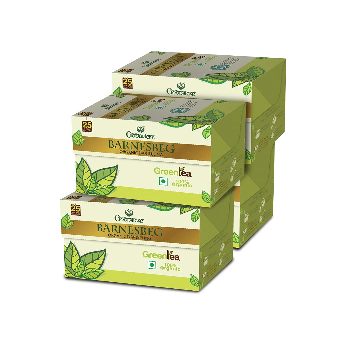 See full amazon price history chart for GOODRICKE Barnesbeg Organic Darjeeling Green Tea - 25 Tea Bags, (Pack of 4) | 100% Pure & Natural Premium Loose Leaves GOODRICKE Barnesbeg Organic Darjeeling Green Tea - 25 Tea Bags, (Pack of 4) | 100% Pure & Natural Premium Loose Leaves (B08X1NY9JJ) Amazon Price History, Amazon Price Tracker