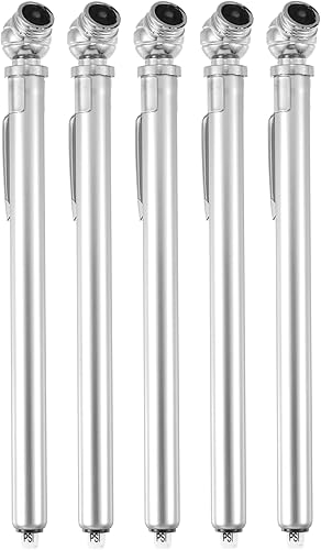 X AUTOHAUX 5 unidades, 10-100 PSI, doble cabeza, camión, neumático, medidor de presión de aire, agarre para bicicleta, ATV, coche, SUV, probador de X AUTOHAUX 5 unidades, 10-100 PSI, doble cabeza, camión, neumático, medidor de presión de aire, agarre para bicicleta, ATV, coche, SUV, probador de