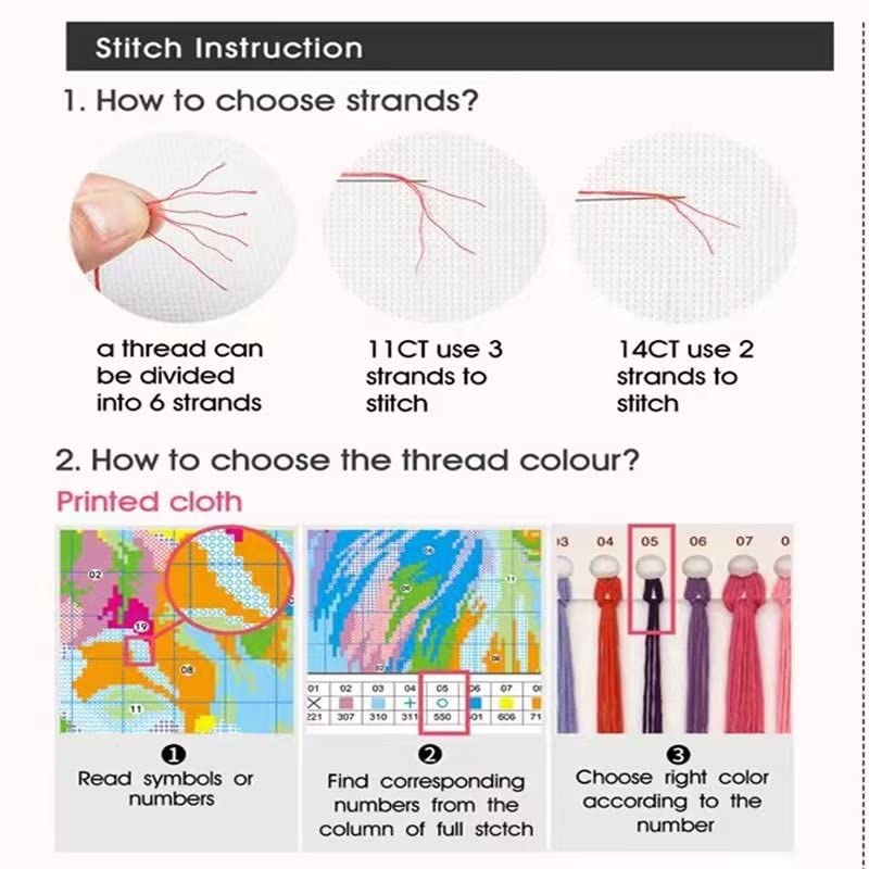 Image of Svarog Stamped Cross Stitch Kits Beginners Full Range of Embroidery Patterns Starter Kits for Adult or Kids DIY Cross Stitches Needlepoint Kits 14CT-Sunrise Mountains 11.8x15.75 inch