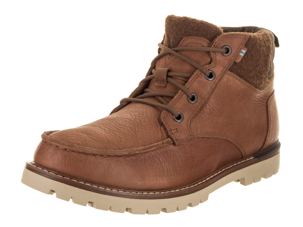 Toms Hawthorne Waterproof Boot Dark Toffee Leather D M