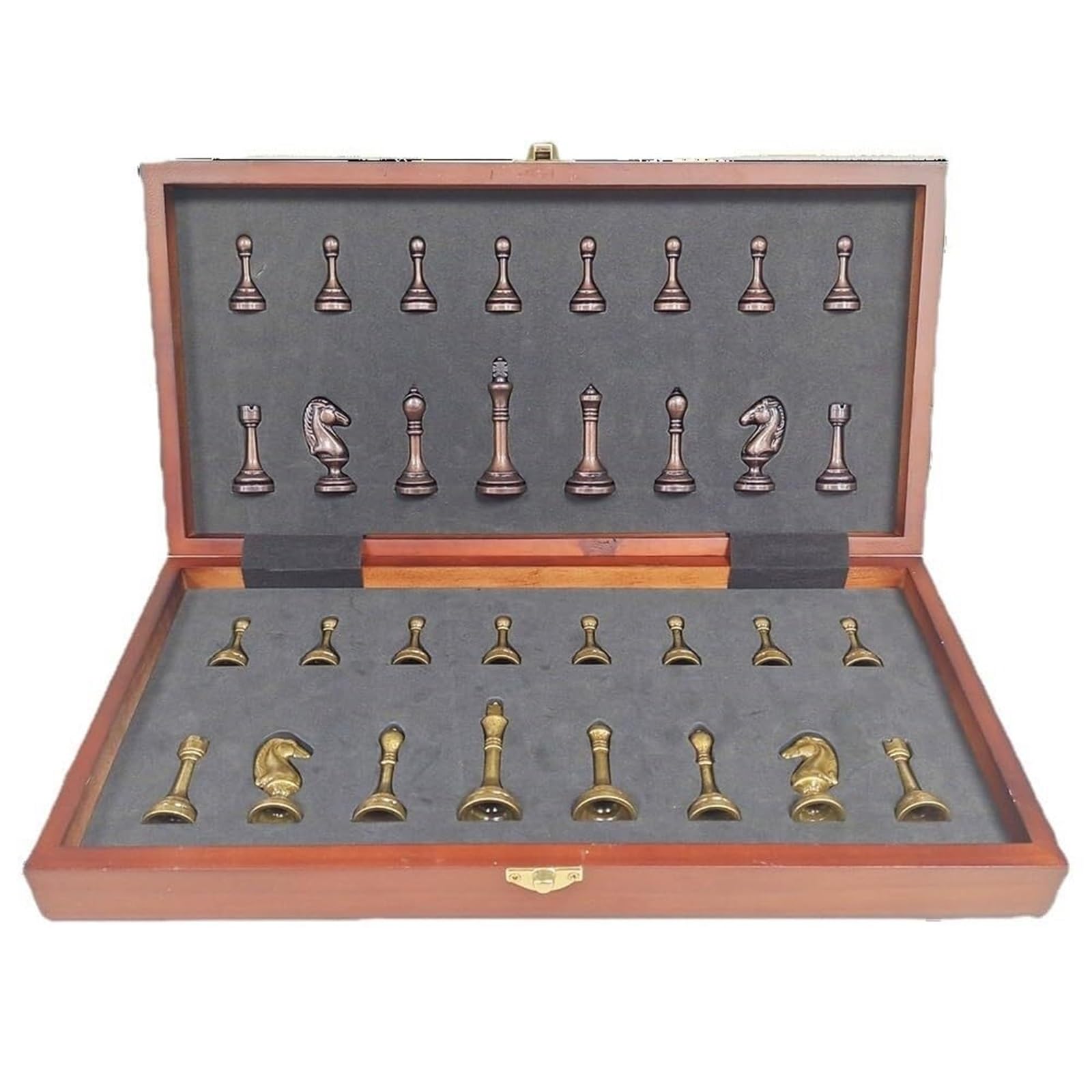 Set di scacchiere for adulti e bambini, scacchiere pieghevoli in legno, gioco di scacchi portatile da viaggio fatto a mano scacchiera portatile