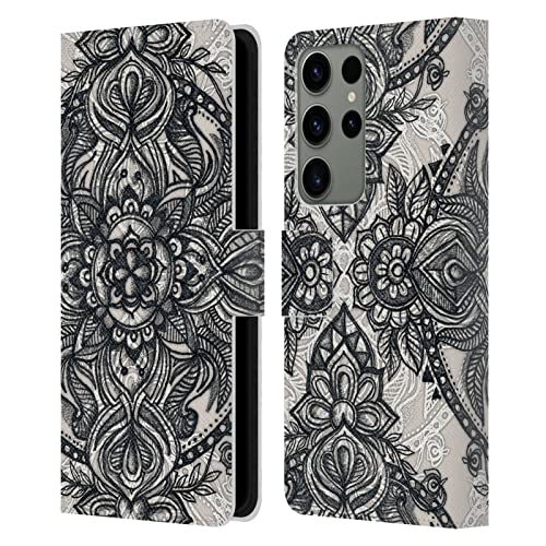 Coque Samsung S23 Ultra portefeuille cuir Mandala Micklyn Le Feuvre