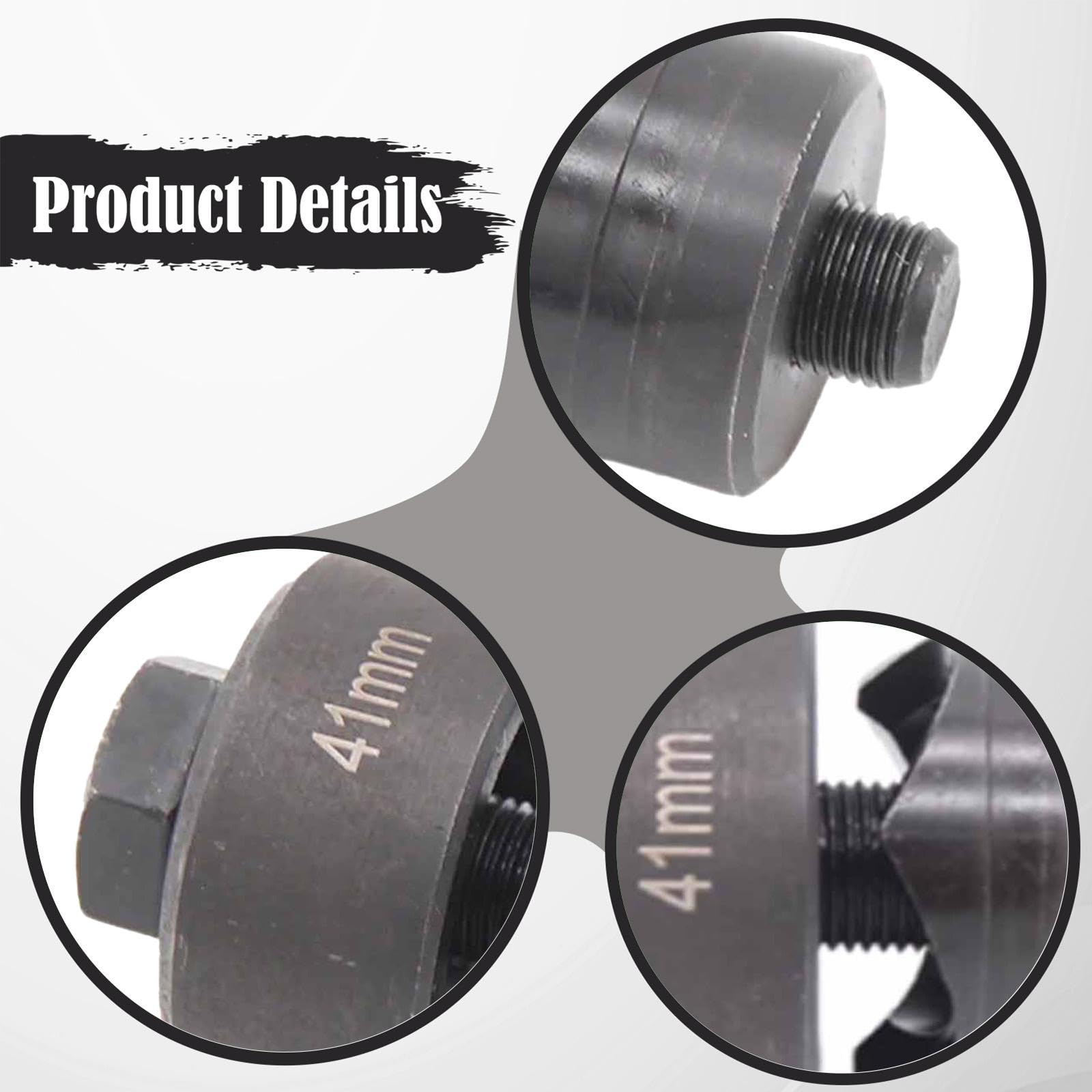 perfk Punzone per lamiera da 41 mm, di precisione, leggero, robusto, apriforo, resistente, per lamiera d'acciaio