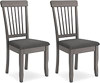 Vista 1 de Signature Design by Ashley Shullden Casual Dining Room Side Chair with Spindle Back, 2 Count, Gray