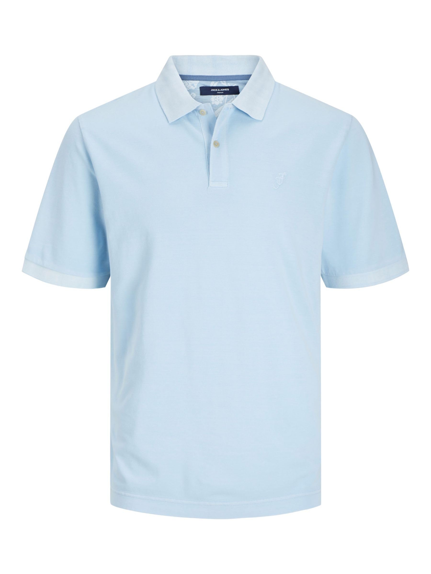 JACK&JONES JPRBLUWILLIAM WASH SS Polo Shirt, Cerulean, S