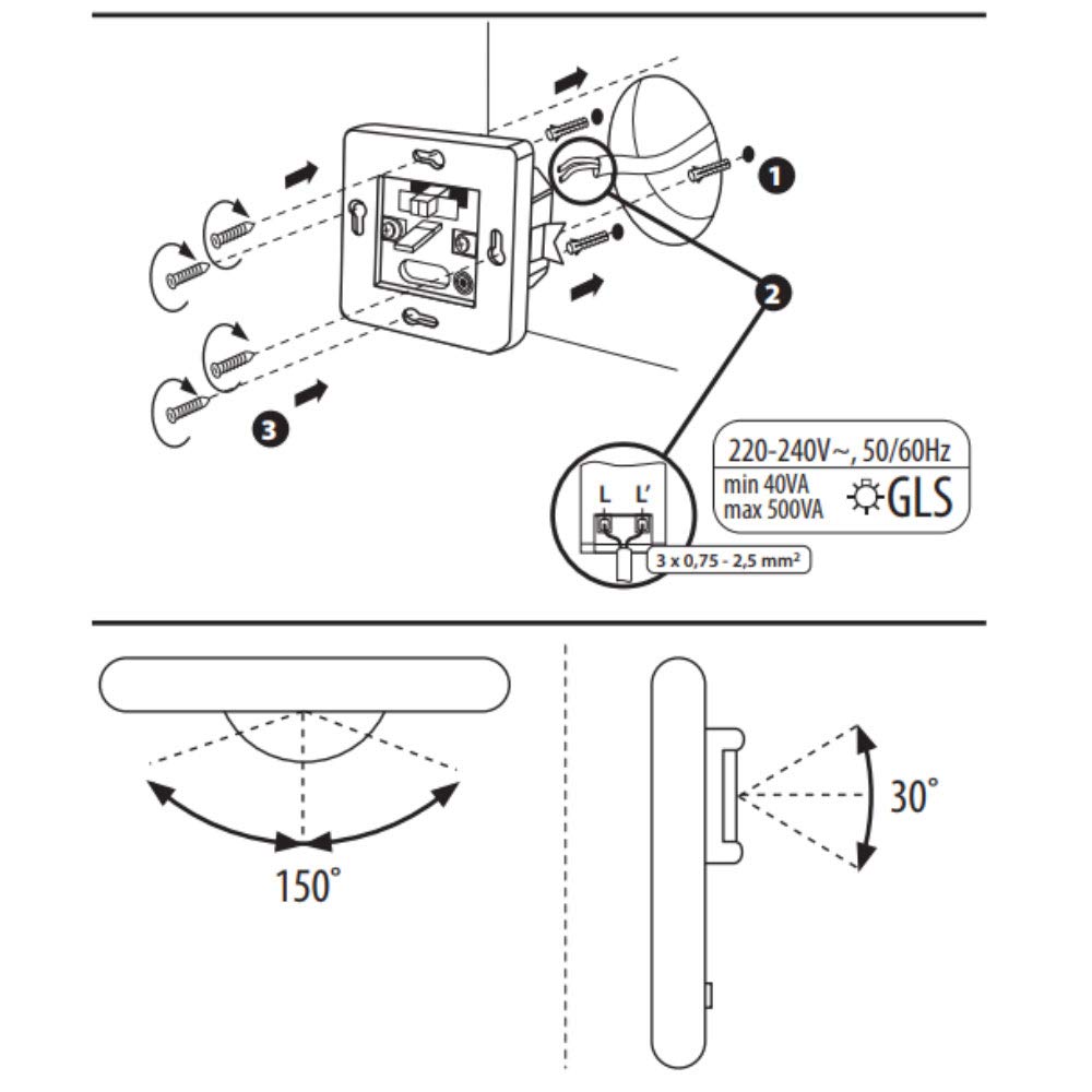 Señal de sonido empotrada de pared activada PIR sensor de movimiento de la oficina en casa automático de la puerta interruptor de alarma de seguridad detector de presencia de movimiento