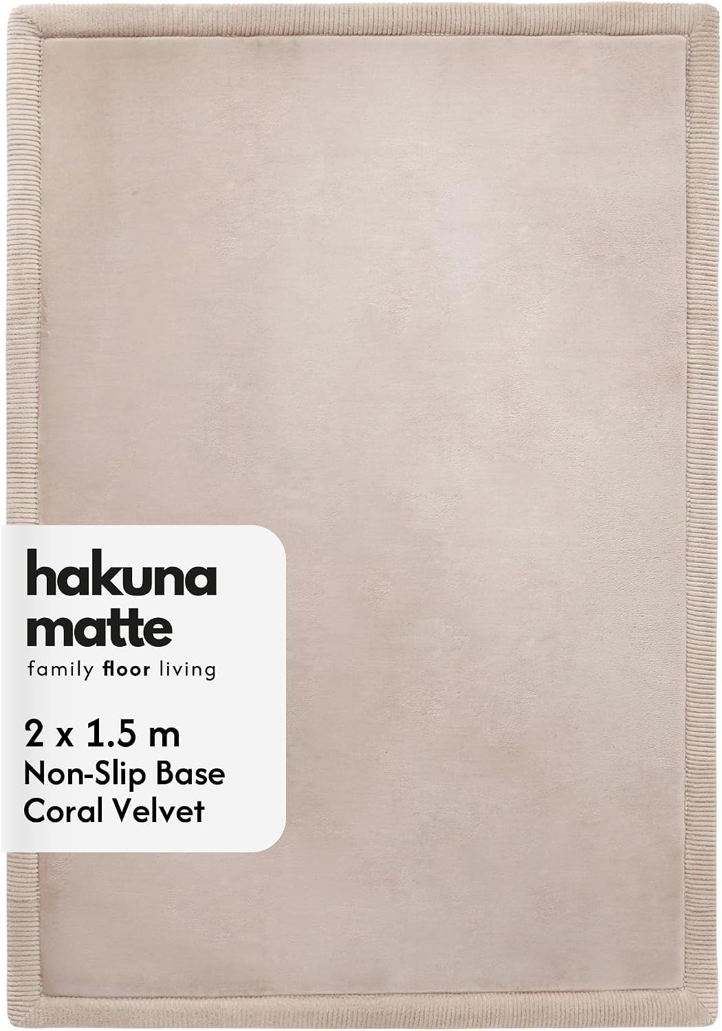 View 1 of ***FACTORY SEALED***Hakuna Matte CloudSoft Floor Mat 60" x 80" Beige