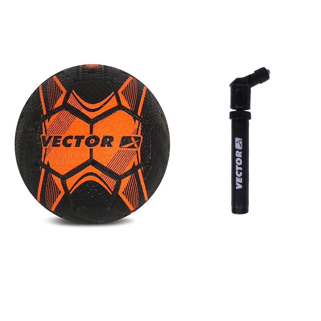 Vector X Combo Set of Football and Air Pump (Orange-Black) (B075FML3T1) Amazon Price History, Amazon Price Tracker