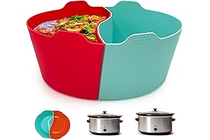 Silicone Reusable Crockpot Liners and Divider for Easy Cleanup and Customizable Cooking