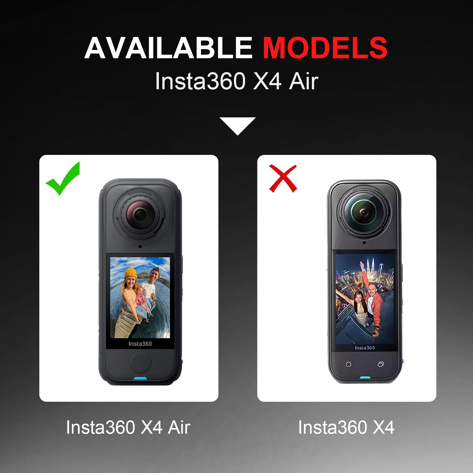 Confezione da 3 pellicole protettive in vetro temperato per Insta360 X4 Air, pellicola protettiva Ultra HD 9H, fotocamera antigraffio per accessori Insta360 con bordo 2.5D, senza bolle