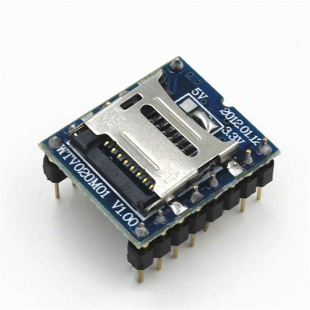 Lysignal WTV020-SD Voice Module SD Card Sound Module for Game MP3 Audio