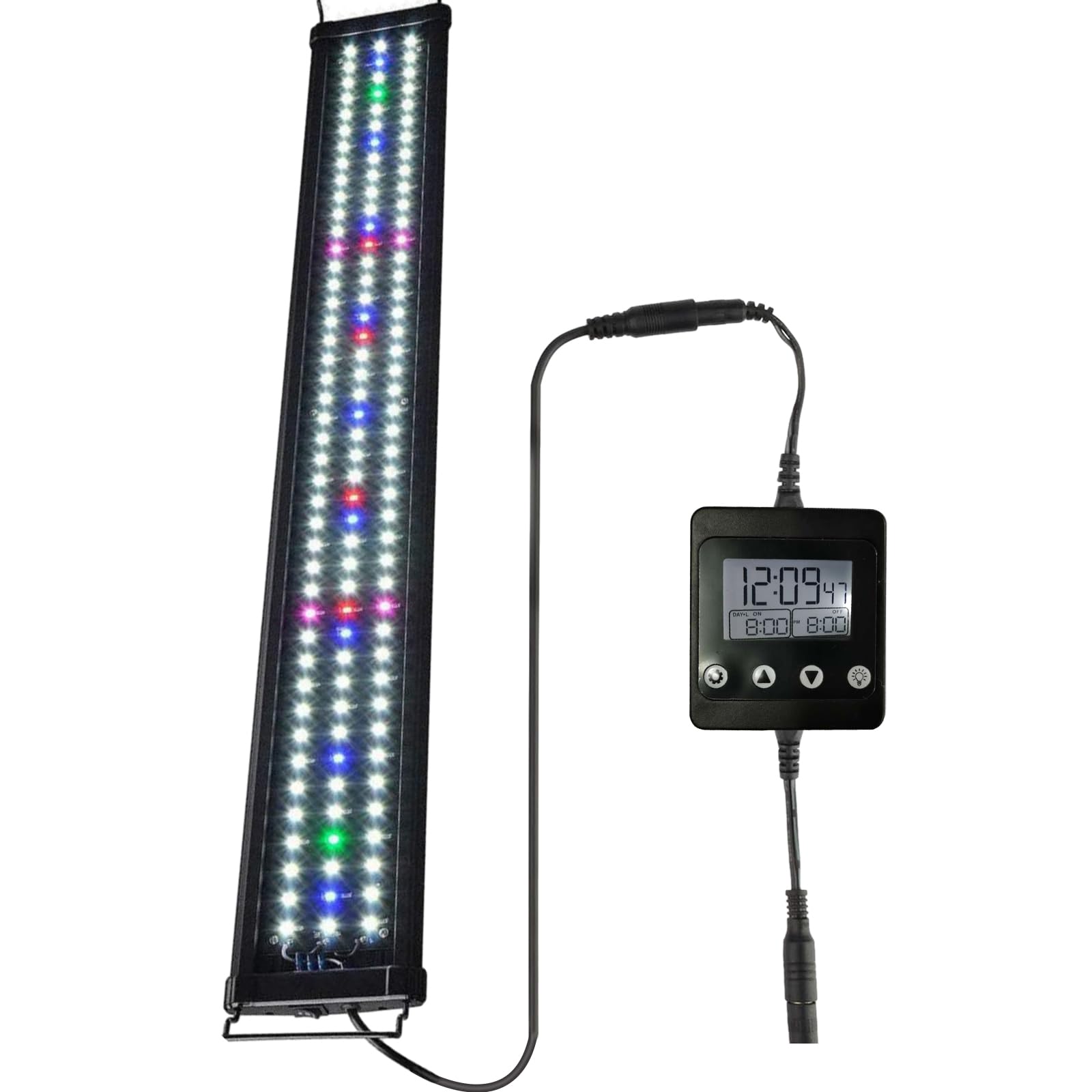Haokaini Acquario Illuminazione Dimmer Un Canale Acquario Luce Timing Modulator LCD Timer Digitale Fish Tank Regolatore di Luce Piante Acquatiche Lampada Alba Tramonto