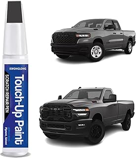 Granite Crystal Metallic PAU/LAU Touch Up Paint Compatible with RAM 2019-2024 1500/2500/3500, 2020-2024 Heavy Duty, 2-in-1 Scratch Repair Kit, Professional Color Match