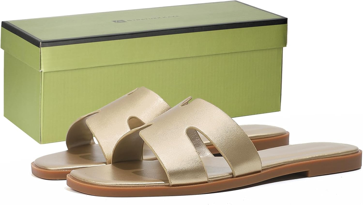 Stratuxx Kaze Women's Open Toe Flat Dress Slide Sandals - Image 5