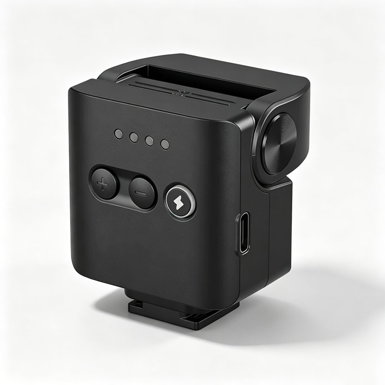 Mini Flash per Fotocamera 6500k, Speedlite con Testa Inclinabile A 85°, 4 Livelli di Potenza (1/8~1/1), Attacco A Slitta Universale A Contatto Singolo, 700 Lampi A Piena Potenza