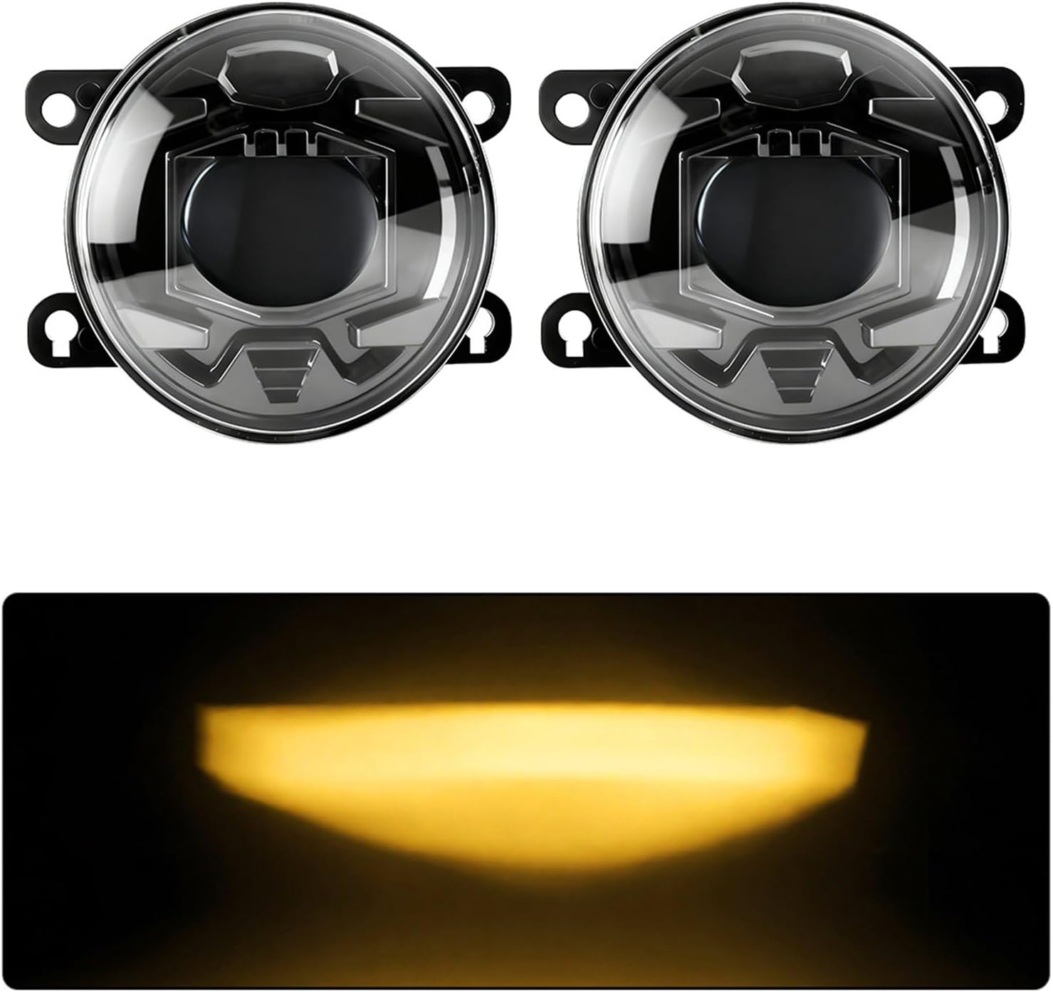 LED フォグランプ 21 23 コンパクト SUV ABS ハウジング簡単取り付け視認性強化フォグランプ