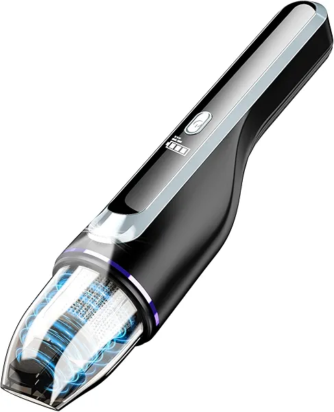 DRECELL Handheld Vacuum Cordless - Car Vacuum with Brushless Motor & 14000Pa Powerful Suction, 1.2lbs Lightweight, LED Light, Slim Mini Vacuum Cleaner for Car Home Office Pet