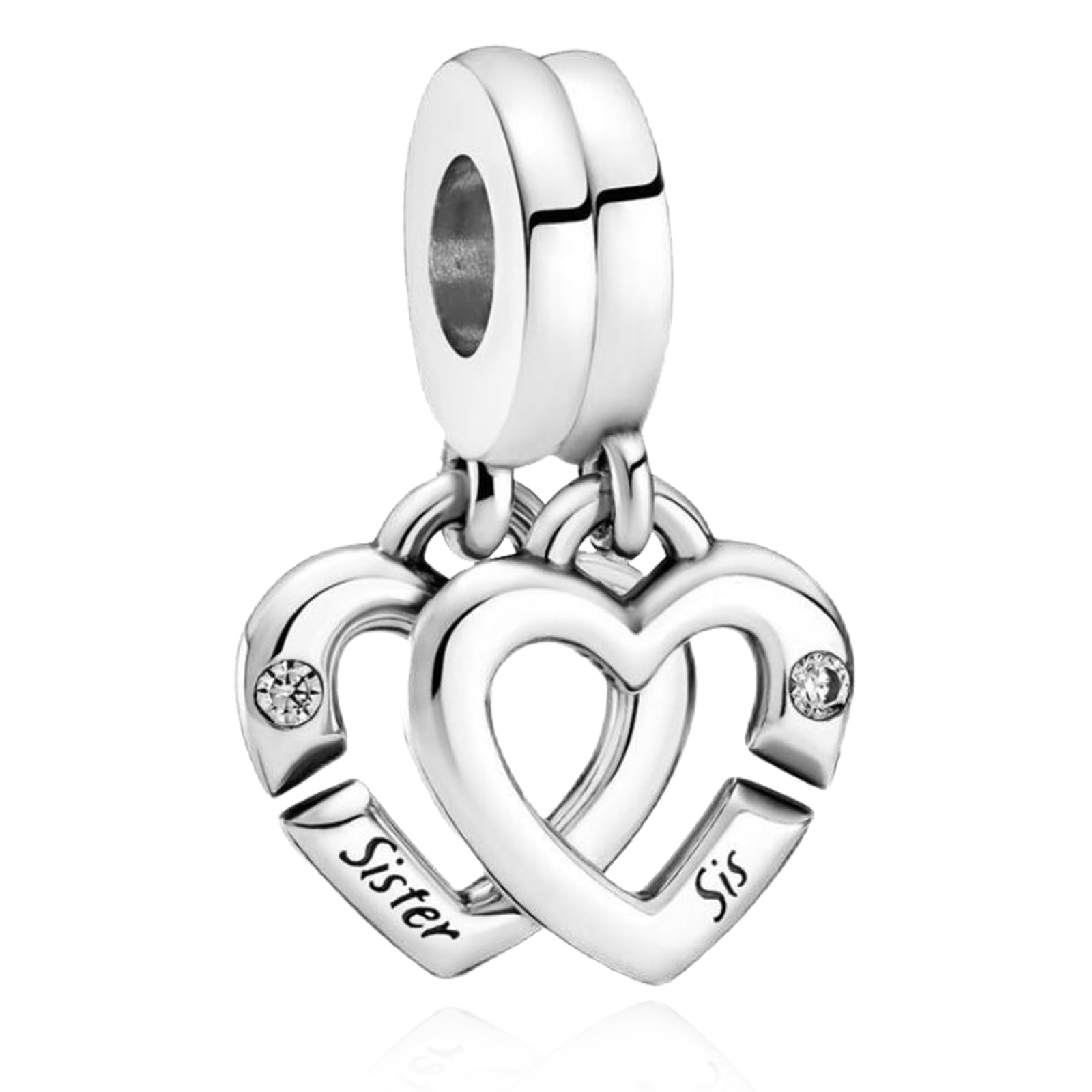 Rimgoris 925 Sterling Silber Charm für Damenarmbänder LIEBE Valentinstag Ewige Liebe Clip Sicherheit kette Baumeln Charms Geschenke