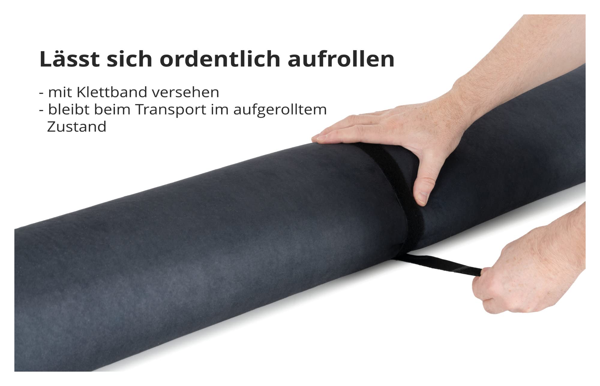 Stagecaptain DTB-1620 BK Tappeto per batteria nero 160x200 cm, superficie a tessitura fitta, fondo antiscivolo, fascia a strappo e borsa per trasporto.