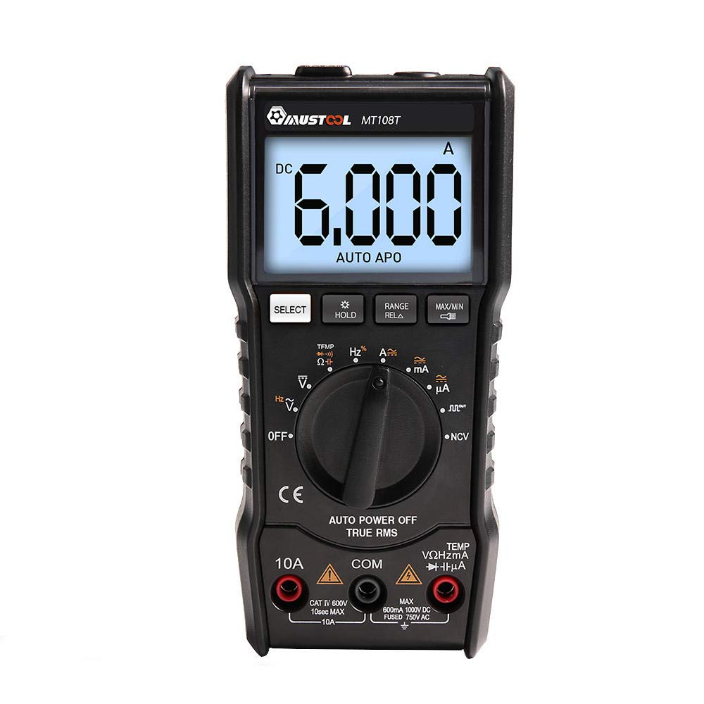 Multimetro Oscilloscopio Digitale Mustool MT10A, 2 In 1, Display 320x240, Portatile