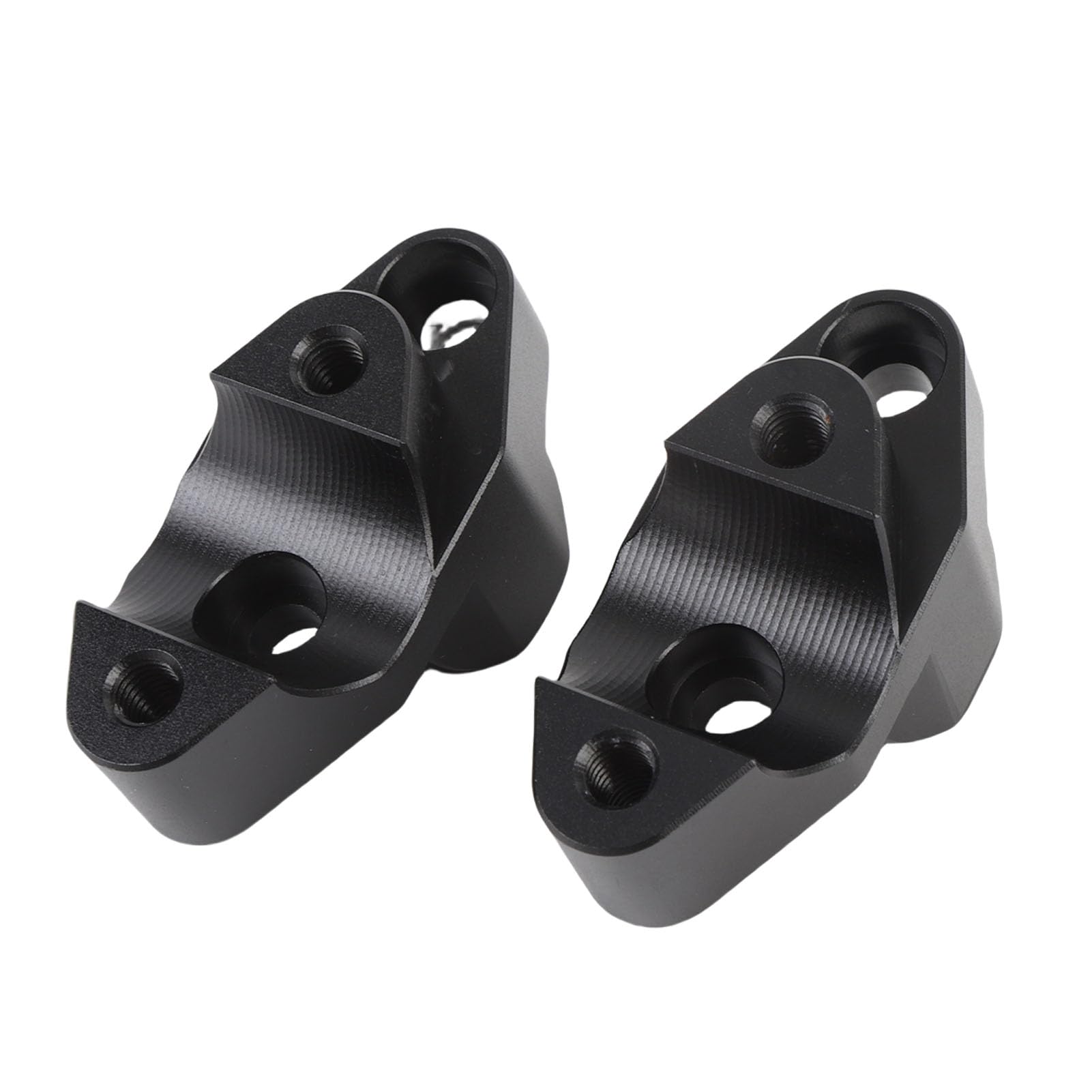 Extensor elevador de manillar ajustable negro CHICIRIS para moto de aluminio 2 piezas 8