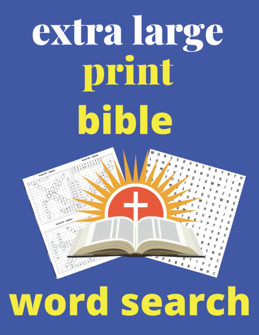 extra large print bible word search: book for Adults & Seniors To Keep Brain Active, Large Print Word Search Puzzle.