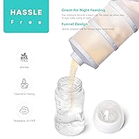 Vista 5 de Termichy Dispensador de fórmula apilable, contenedor portátil de leche en polvo, paquete de 2, gris